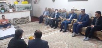 مهندس خیبری با خانواده یکی از همکاران دارای فرزند معلول دیدار کرد